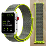High Quality Nylon Sport Loop Replacment for Apple Watch band 44mm Series 5 4 3 2 1 Breathable Woven Strap 42mm iwatch 40mm 38mm