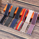 Nylon Strap for Apple watch band 44mm 40mm 38mm 42mm 44 mm Adjustable Elastic Sport solo Loop bracelet iWatch series 3 4 5 6 se