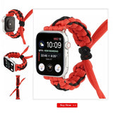 Weave rope watchband for apple watch band SE 6 5 4 40mm 44mm nylon belt bracelet bands for iWatch Strap series 4 3 2 38mm 42mm