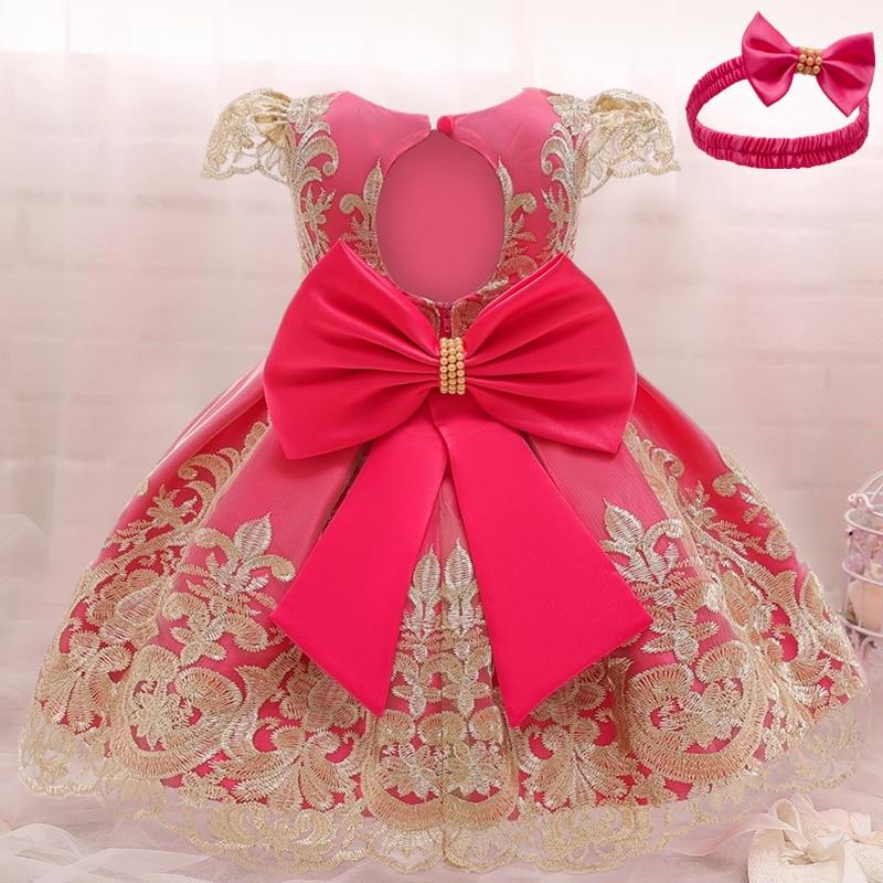 Baby Girls Christmas Dress 3 6 9 12 18 24 Months Toddler Newborn Lace Princess Dress