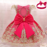 Baby Girls Christmas Dress 3 6 9 12 18 24 Months Toddler Newborn Lace Princess Dress