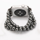 Retro Buddha Beads Elastic Bracelet BeltFor Apple Watch Band 38mm 40mm 42mm 44mm Watchbands iWatch Strap Series 2 3 4 5 6 SE