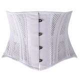 Underbust Corset Plus Size Women's Corsets Top Bustiers Waist Trainer Corselet Belly Sheath Breathable Mesh Slimming Belt