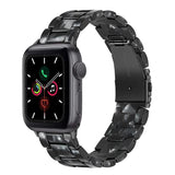 Black Bloom Resin Band For Apple Watch