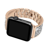 woman Diamond strap For Apple Watch Band 38mm 42mm 40mm 44mm iWatch Series 5 4 3 Stainless steel strap Apple Watch link Bracelet