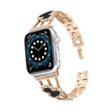 New Women's Jewelry Strap for Apple Watch Band 6 44mm 40mm 42mm 38mm Diamond Metal for iWatch Bands Serie SE 5 4 3 Gem Bracelet