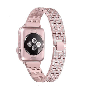 women Diamond watch strap For Apple Watch Band 38mm 42mm 40mm 44mm stainless steel strap iWatch series 5 4 3 2 1 bracelet belt