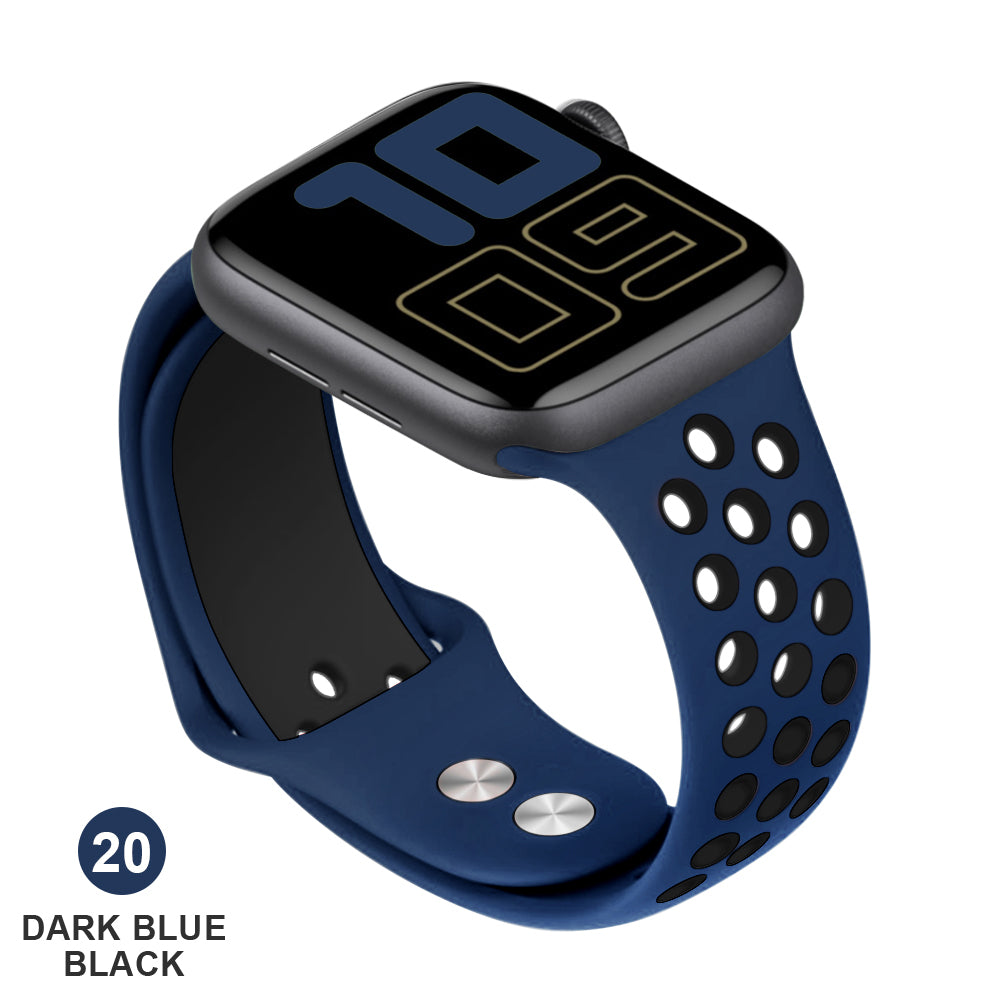 Band for Apple Watch 5 4 3 2 1 42MM 38MM soft Breathable strap Silicone Sports bands for Nike+ Iwatch series 5 4 3 40mm 44mm