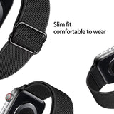 Scrunchie Watch Band for Apple Watch 6 Band 40mm 44mm 38mm 42mm for Iwatch Series 5 4 3 SE Elastic Nylon Bracelet Adjustable