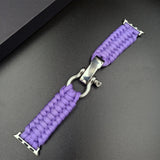 Sport Watch Strap for Apple Watch 44mm 42mm 38mm 40mm Survival Outdoor Bracelet for Apple Watch Series 6 5 4 3 SE Nylon Rope