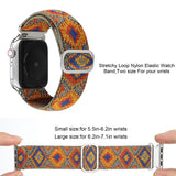 Nylon watch strap for Apple watch band 44mm 40mm 38mm 42mm adjustable nylon elastic strap For iwatch series 3 4 5 6 SE Bracelet