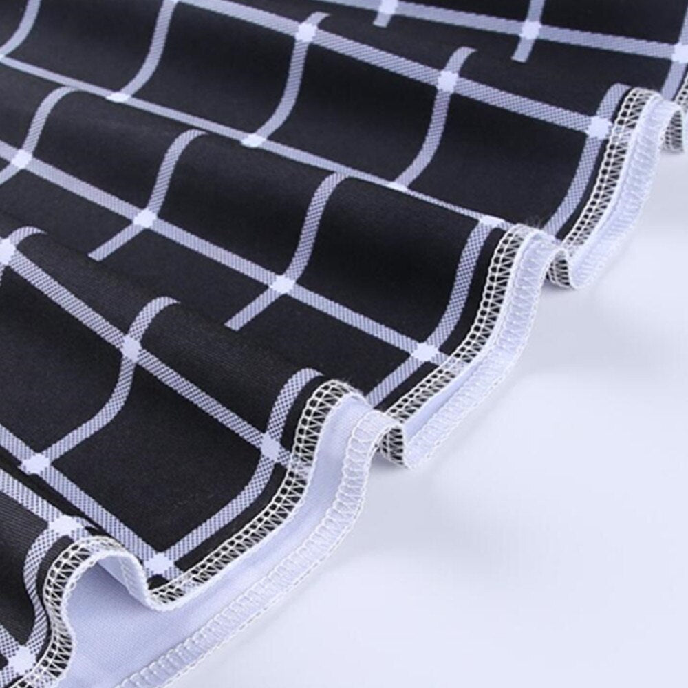 High Waist Plaid Mini Short A Line Pleated Skirts Casual Summer Punk Gothic Skirt