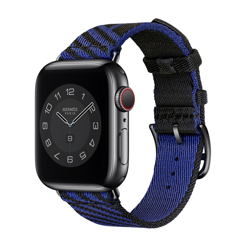 Nylon braid Jumping Single Tour Strap for iWatch 38mm 42mm sports band for Apple Watch 40mm 44mm bracelet 6 SE 5 4 321 Series