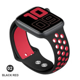 Band for Apple Watch 5 4 3 2 1 42MM 38MM soft Breathable strap Silicone Sports bands for Nike+ Iwatch series 5 4 3 40mm 44mm