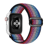 Bohemia Elastic Nylon Loop Band For Apple Watch 6 38mm 40mm 42mm 44mm Watch Adjustable Elastic Strap For Iwatch Series 6 5 4 3