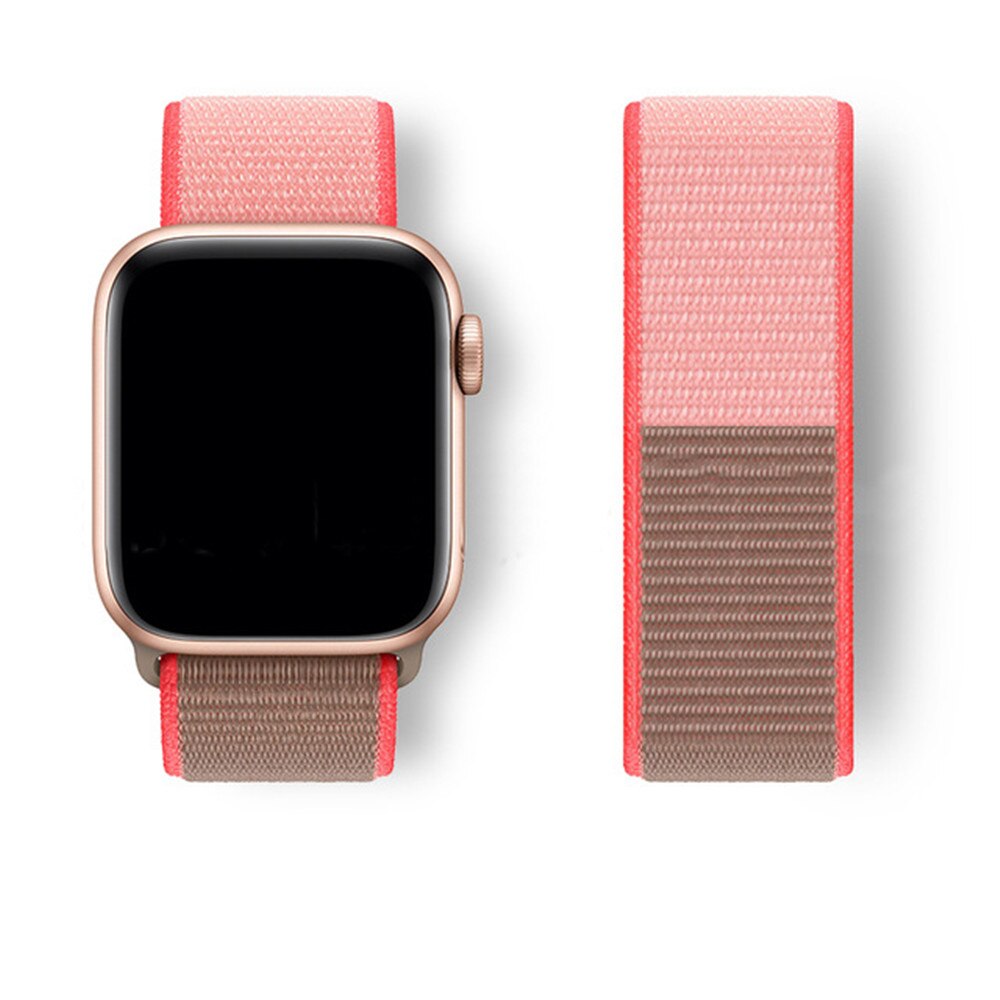 Nylon Loop Strap For Apple Watch 6/SE/5/4 42MM 44MM Band Replacement Wristband For iwatch 3/2/1 38MM 40MM Bracelet Accessories