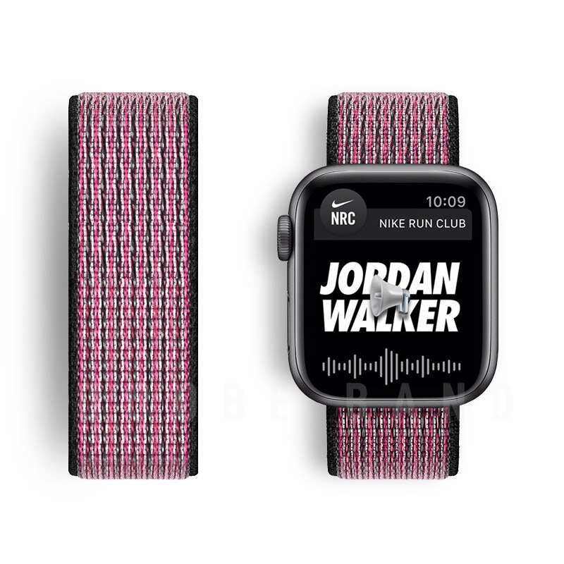Nylon Loop Strap For Apple Watch band 44mm 40mm 42mm 38mm Smartwatch Watchband correa Sport belt Bracelet iWatch Series 4 5 SE 6