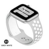 Band for Apple Watch 5 4 3 2 1 42MM 38MM soft Breathable strap Silicone Sports bands for Nike+ Iwatch series 5 4 3 40mm 44mm