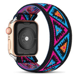 Elastic Belt Solo Loop for Apple Watch Band 44mm 42mm Bracelet Scrunchie Strap Bohemia Nylon iWatch band 40mm 38mm 5 4 3 6 se