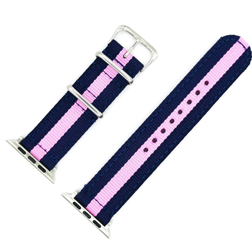 Nylon Watchband for Apple Watch Band Series 6 se/5/4/3/2/1 Sport Belt Watch Bracelet 40/38 mm 42mm/44mm Strap for iwatch Band