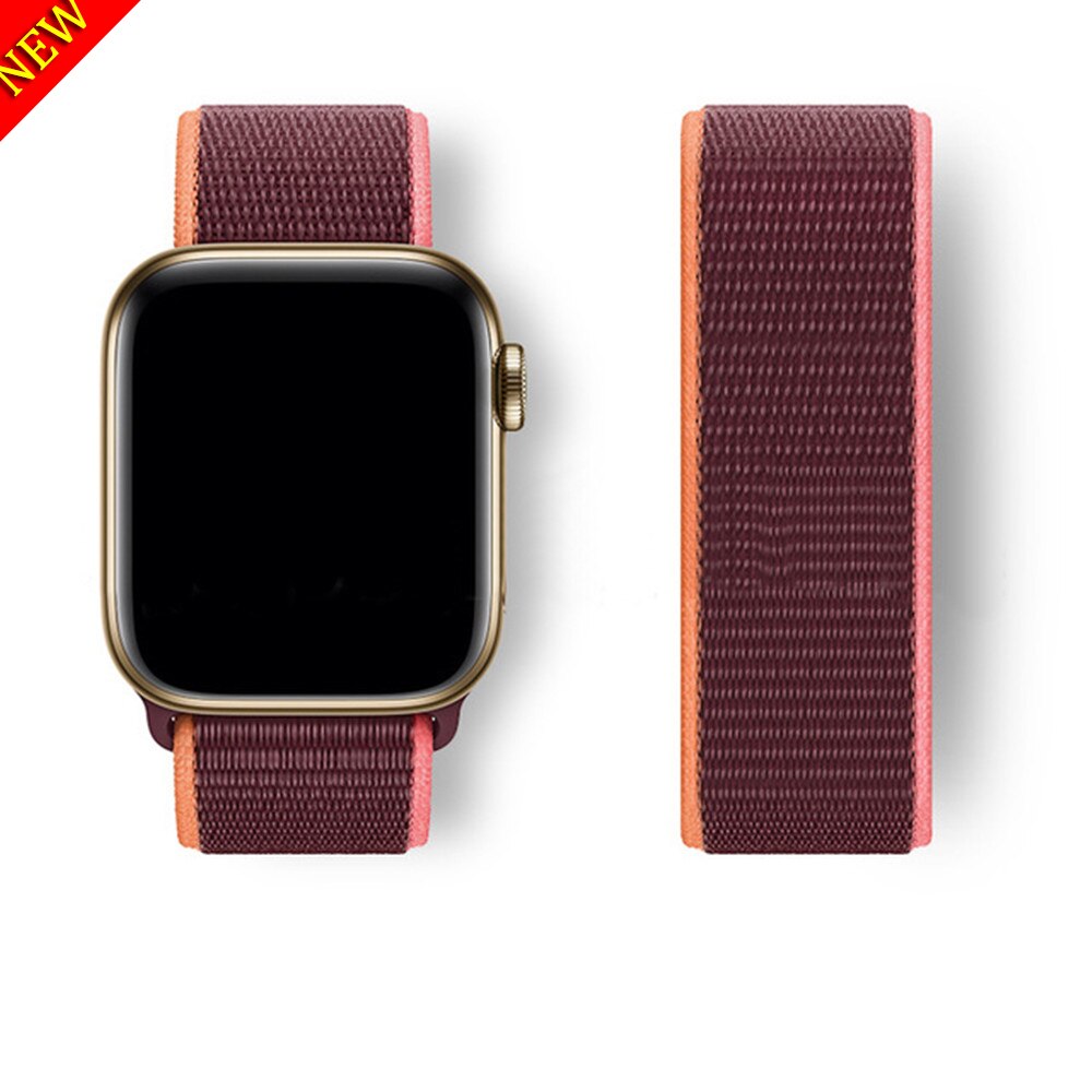 Nylon Loop Strap For Apple Watch 6/SE/5/4 42MM 44MM Band Replacement Wristband For iwatch 3/2/1 38MM 40MM Bracelet Accessories