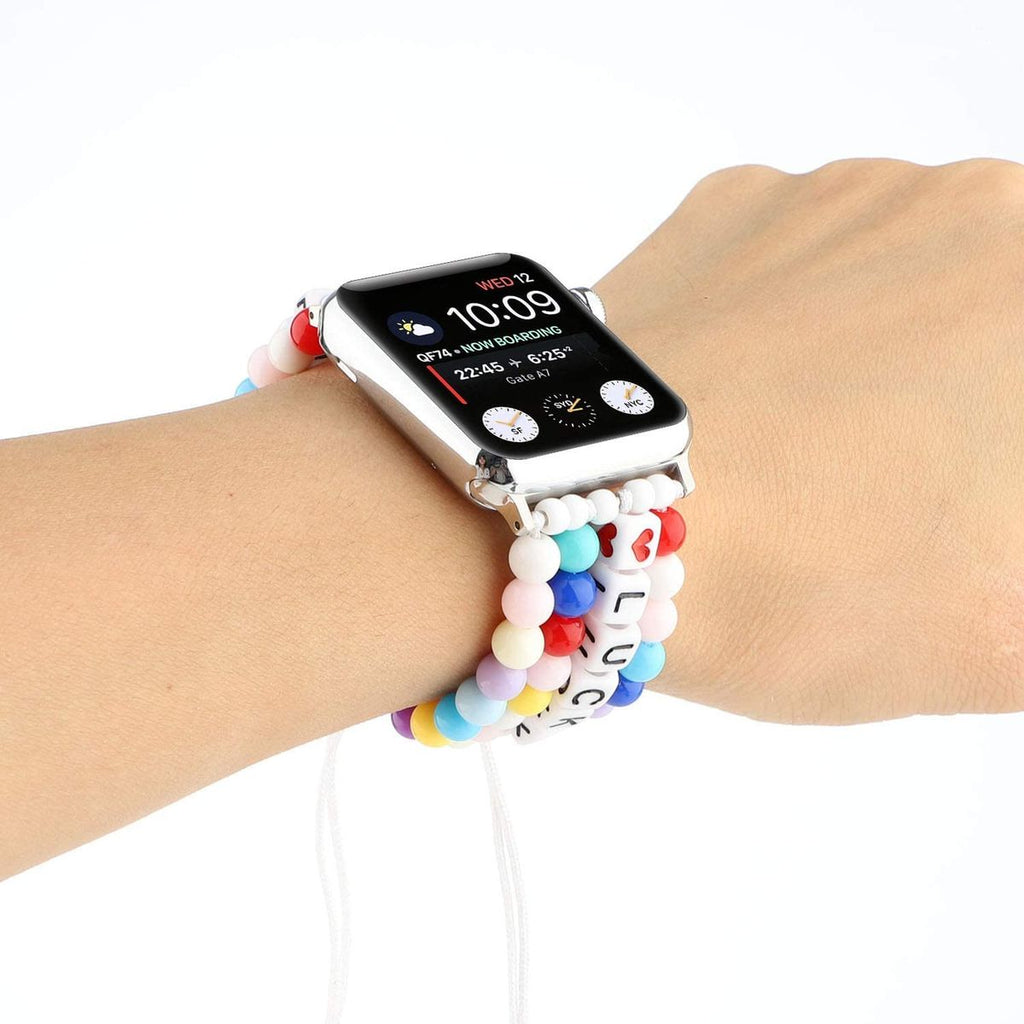 Lucky Beading Watch Band Strap Compatible with Apple Watch 38/40/42/44mm for iWatch Series 1/2/3/4/5