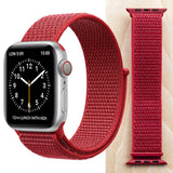 High Quality Nylon Sport Loop Replacment for Apple Watch band 44mm Series 5 4 3 2 1 Breathable Woven Strap 42mm iwatch 40mm 38mm