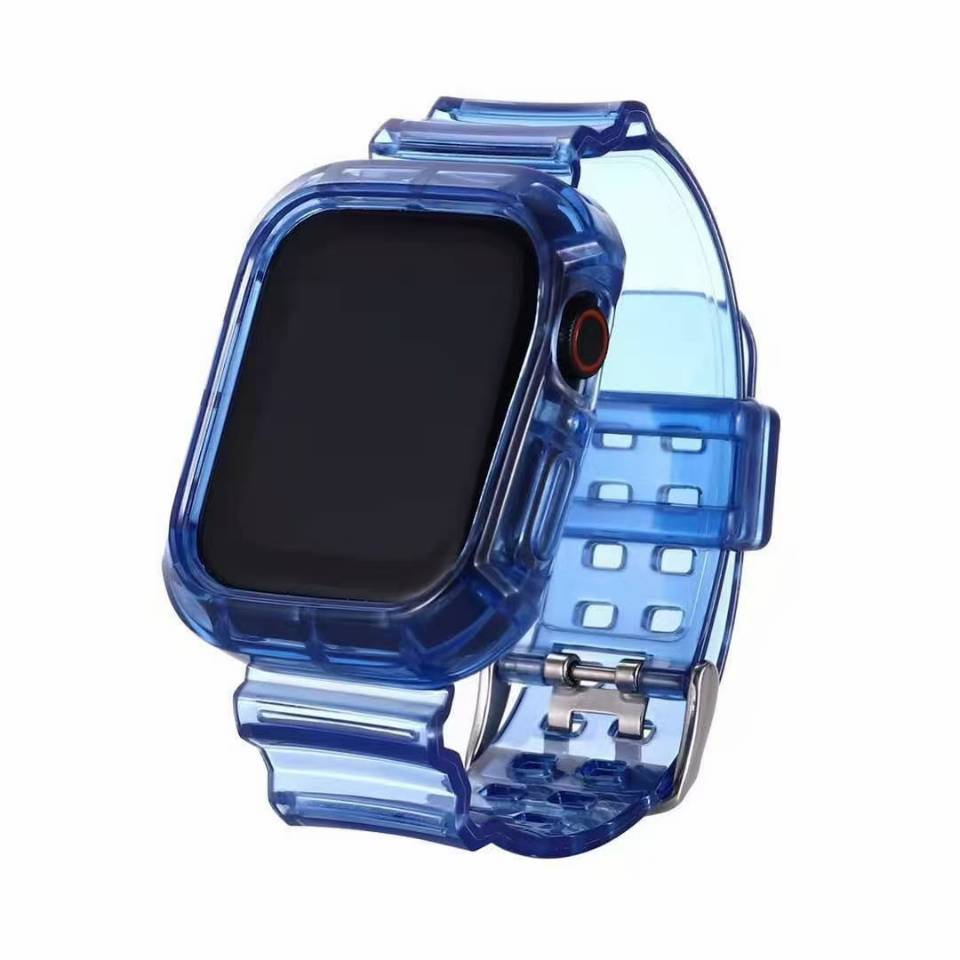 New Transparent Silicone Strap for Apple Watch Series Se 6 5 4 3 2 Band 40mm 44mm for Iwatch Se 5 4 3 Waterproof Strap 38mm 42mm