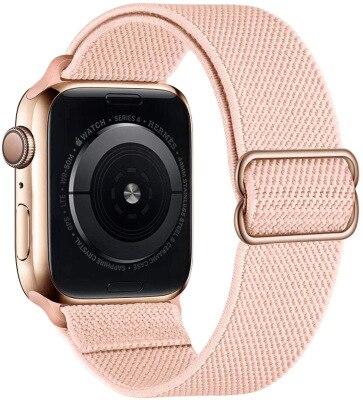 Adjustable Elastic Nylon solo Loop Strap for Apple watch band 44mm 40mm 38mm 42mm Scrunchie bracelet iWatch series 3 4 5 6 se