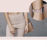 women Diamond watch strap For Apple Watch Band 38mm 42mm 40mm 44mm stainless steel strap iWatch series 5 4 3 2 1 bracelet belt