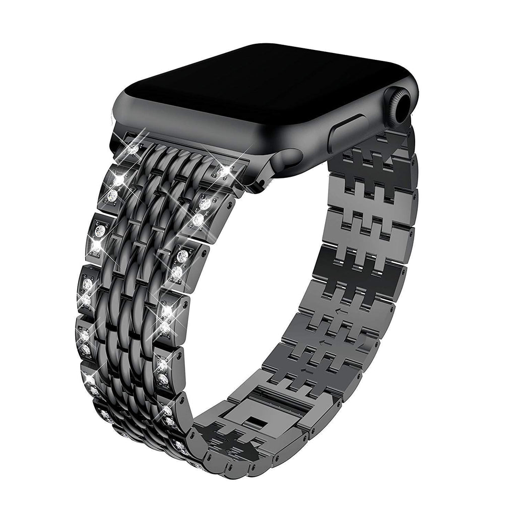 women Diamond Bracelet for Apple Watch 38mm 40mm 42mm 44mm Metal Wrist band stainless Stella strap for iWatch Series 5/4/3/2/1
