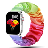 Scrunchie Strap for Apple watch band 44mm 40mm iWatch 42/38mm Elastic Nylon Solo Loop smart bracelet applewatch serie 5 43 SE 6