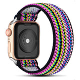 Elastic Belt Solo Loop for Apple Watch Band 44mm 42mm Bracelet Scrunchie Strap Bohemia Nylon iWatch band 40mm 38mm 5 4 3 6 se