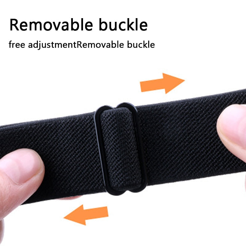 Soft And Comfortable Nylon Loop Elastic Buckle Apple Watch Band 38mm 42mm Series 6 Se 543 2 1 For Iwatch Strap Nylon Braid 44mm