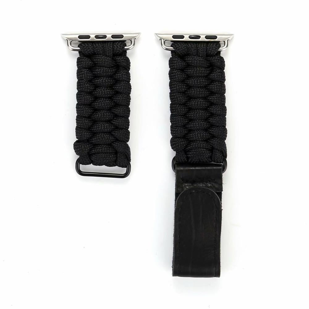 Strap for Apple Watch Band series 1/2/3 42mm 38mm WristBand Bracelet for iwatch 4/5 40mm 44mm Outdoor Sports Woven Nylon Rope