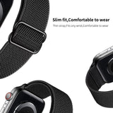 New Sport Solo Loop Band for Apple Watch Series 6 Se 5 4 3 Fabric Nylon Bracelet for IWatch 44mm 40mm 38mm 42mm Free Adjustment