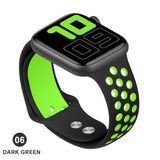 Band for Apple Watch 5 4 3 2 1 42MM 38MM soft Breathable strap Silicone Sports bands for Nike+ Iwatch series 5 4 3 40mm 44mm