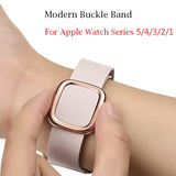 Leather loop bracelet Modern Buckle Band For Apple Watch Series 5 4 40mm/44mm bracelet strap for iWatch Series 3/2/1 38mm/42mm