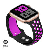 Band for Apple Watch 5 4 3 2 1 42MM 38MM soft Breathable strap Silicone Sports bands for Nike+ Iwatch series 5 4 3 40mm 44mm