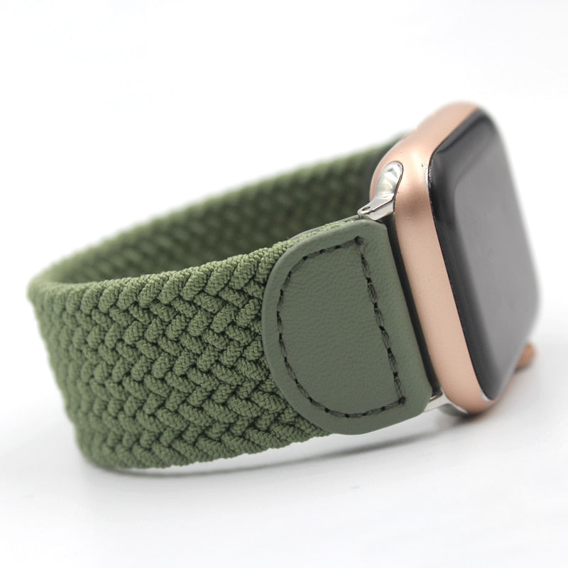 Nylon Elastic Strap for Apple Watch 6 Se Band for IWatch Serie 5 4 3 Bands Belt Bracelet Braided Solo Loop 38mm 40mm 42mm 44mm
