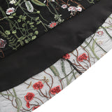 New 1950s Floral Patchwork Lace Dress