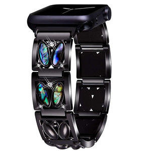 Diamond Strap for Apple Watch Band 7 6 41mm 45mm 38/42mm 40mm 44mm Jewelry Metal Bracelet for iWatch Series 7 SE 5 3 Wristbands