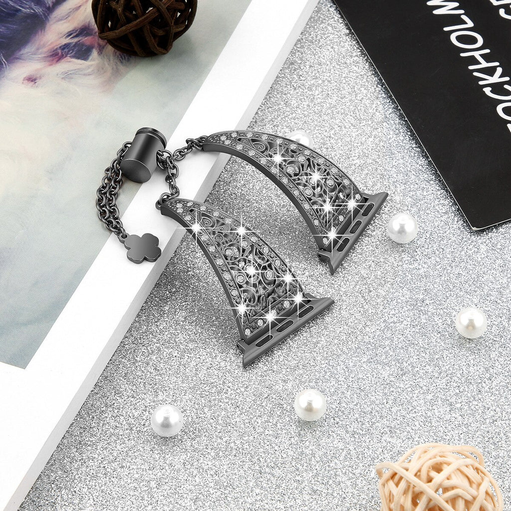 Women Diamond Band For Apple Watch Serie 7 6 SE 5/4/3 Armband Strap For iWatch 38/42mm 40/44mm 45mm 41mm