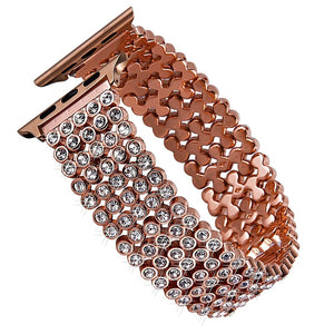 Diamond Strap for Apple Watch Band 7 6 41mm 45mm 38/42mm 40/44mm Jewelry Bracelet for iWatch Series 7 SE 5 3 Metal Bands