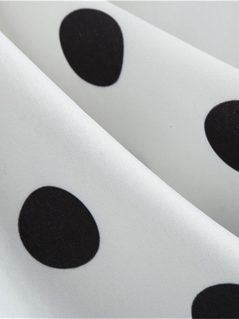 1950s Spaghetti Strap Polka Dot Dress