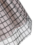 Black 1950s Plaid Mesh  Dress