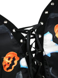 Black 1950s Halloween Pumpkin Dress