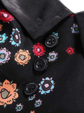 1950s Halloween Floral Skull Dress