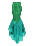 Halloween Costume Mermaid Fish Tail Skirt