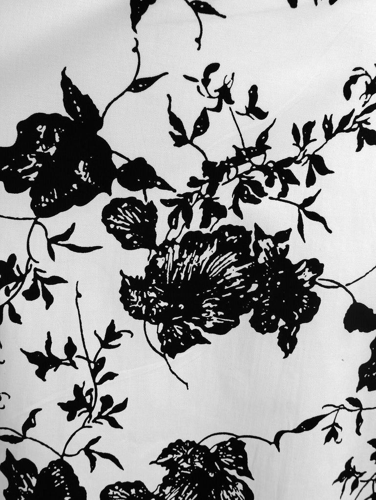 1950s Floral Swing Dress